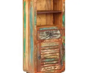 vidaXL Dulap înalt, 45 x 32 x 110 cm, lemn masiv reciclat