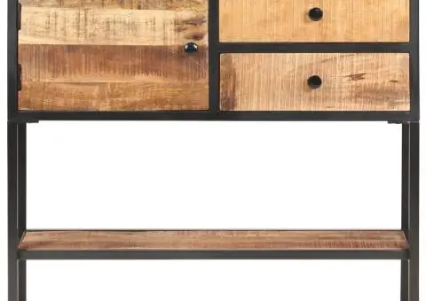 Servantă, 85 x 30 x 80 cm, lemn de mango nefinisat - 3/5