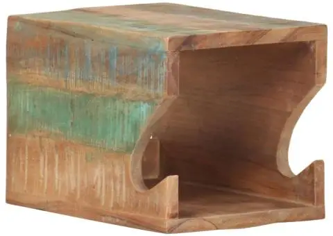 Suport bicicletă de perete, 35 x 25 x 25 cm lemn masiv reciclat - 1/5