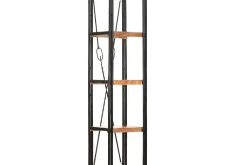 Bibliotecă cu 5 rafturi, 40x30x180 cm, lemn masiv de acacia - 1/5