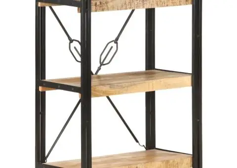 Bibliotecă cu 3 niveluri, 60x30x80 cm, lemn masiv de mango - 1/5