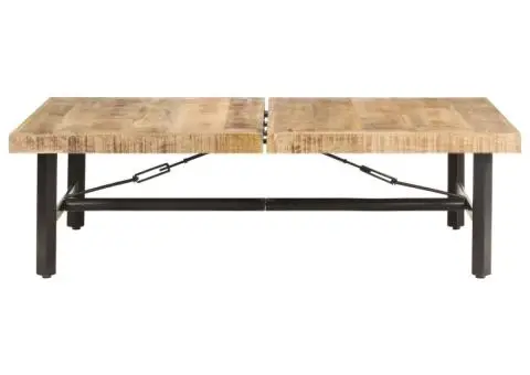 Măsuță de cafea, 142x90x42 cm, lemn masiv de mango - 2/5