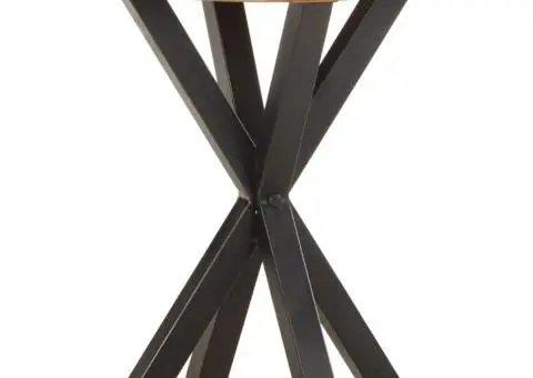 Masă laterală, 48x48x56 cm, lemn masiv reciclat - 1/5