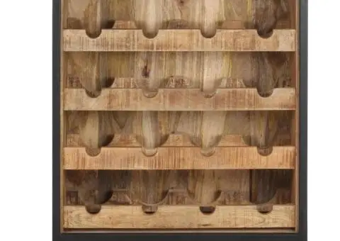 Dulap vinuri, 62 x 33 x 78,5 cm, lemn de mango nefinisat - 2/5