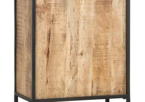 Dulap vinuri, 62 x 33 x 78,5 cm, lemn de mango nefinisat - 3/5