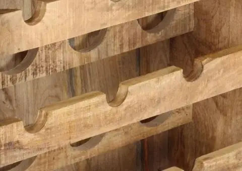 Dulap vinuri, 62 x 33 x 78,5 cm, lemn de mango nefinisat - 5/5