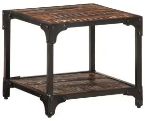 vidaXL Măsuță de cafea, 40 x 40 x 36, lemn masiv de reciclat
