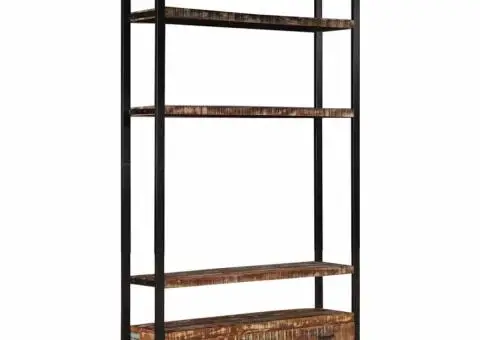 Bibliotecă, 118x30x200 cm, lemn masiv de acacia - 3/5