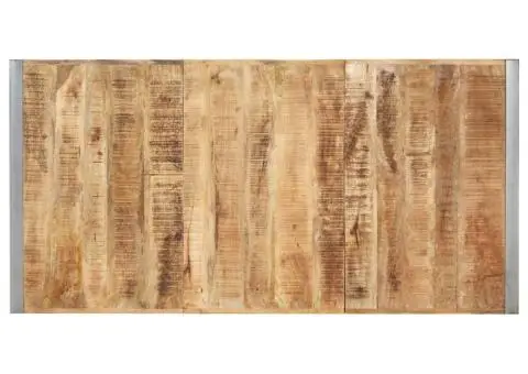 Masă de bucătărie, 180x90x75 cm, lemn masiv de mango nefinisat - 4/5