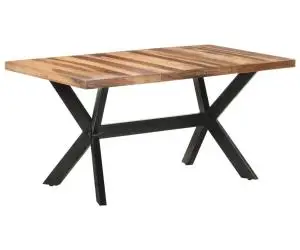 vidaXL Masă de bucătărie, 160x80x75 cm, lemn masiv cu finisaj miere