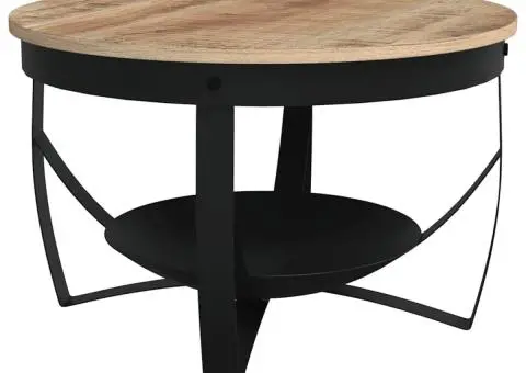 Măsuță de cafea, Ø68x43 cm, lemn de mango nefinisat - 1/5