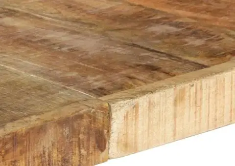 Masă de bucătărie, 140x140x75 cm, lemn de mango nefinisat - 5/5