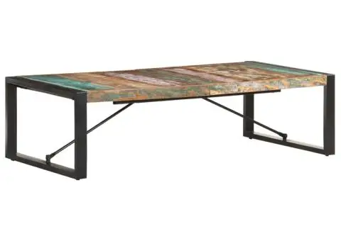 Măsuță de cafea, 140 x 70 x 40 cm, lemn masiv reciclat - 1/5