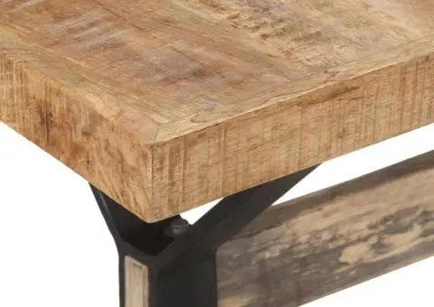 Masă de bucătărie, 160 x 80 x 76 cm, lemn de mango nefinisat - 5/5