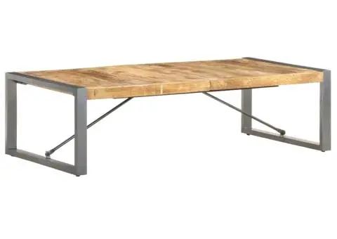 Măsuță de cafea, 140 x 70 x 40 cm, lemn de mango nefinisat - 1/5