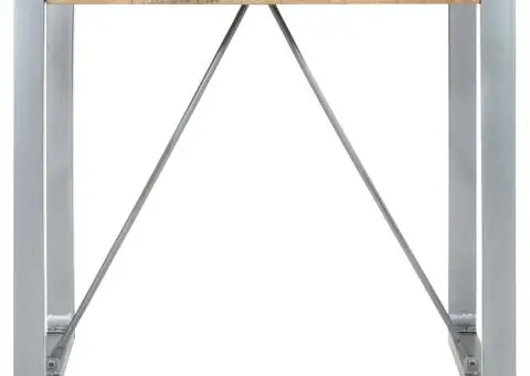 Masă de bucătărie, 80 x 80 x 75 cm, lemn de mango nefinisat - 2/5