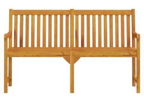 Bancă pentru grădină, 150 cm, lemn masiv de acacia - 3/5