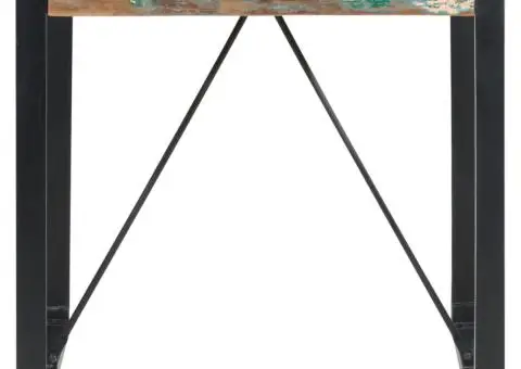 Masă de bucătărie, 80x80x75 cm, lemn masiv reciclat - 2/5