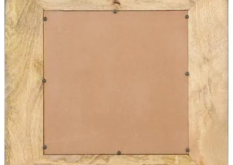 Oglindă 50x50 cm, lemn masiv de mango - 3/5