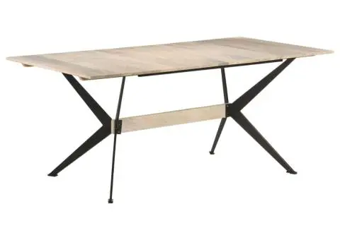 Masă de bucătărie, 180x90x76 cm, lemn masiv de mango - 1/5