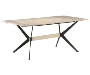vidaXL Masă de bucătărie, 180x90x76 cm, lemn masiv de mango
