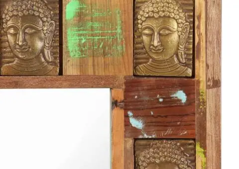 Servantă plăci Buddha, 80 x 50 cm, lemn masiv reciclat - 4/5