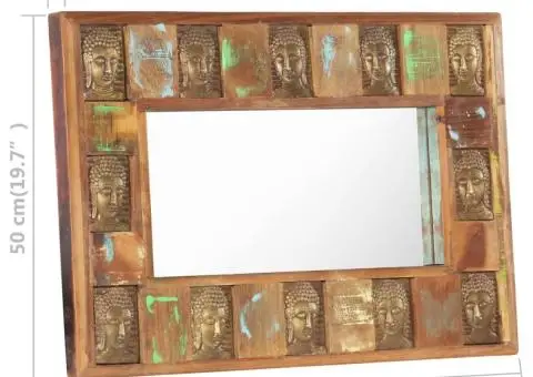 Servantă plăci Buddha, 80 x 50 cm, lemn masiv reciclat - 5/5