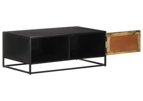 Măsuță de cafea, 90x50x35 cm, lemn de mango nefinisat - 3/5