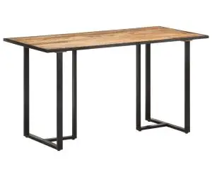 vidaXL Masă de bucătărie, 140 cm, lemn de mango brut