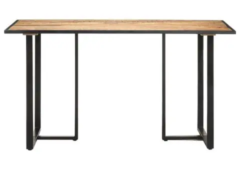 Masă de bucătărie, 140 cm, lemn de mango brut - 2/5