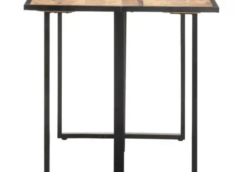 Masă de bucătărie, 140 cm, lemn de mango brut - 3/5