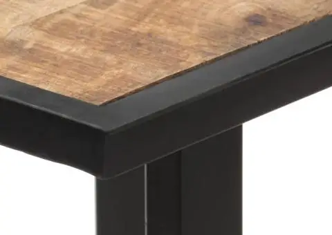 Masă de bucătărie, 140 cm, lemn de mango brut - 5/5