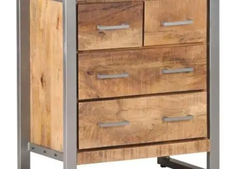 Dulap, 60x35x70 cm, lemn de mango nefinisat - 1/5