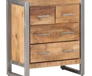 vidaXL Dulap, 60x35x70 cm, lemn de mango nefinisat