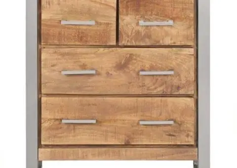 Dulap, 60x35x70 cm, lemn de mango nefinisat - 2/5