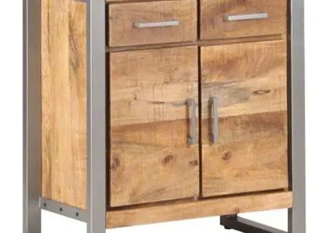 Servantă, 60x35x72 cm, lemn de mango nefinisat - 1/5