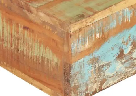 Măsuță de cafea, 80x80x28 cm, lemn masiv reciclat - 3/5