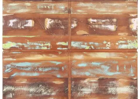 Măsuță de cafea, 80x80x28 cm, lemn masiv reciclat - 4/5