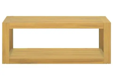 Dulap de baie suspendat, 90x45x35 cm, lemn masiv de tec - 2/5