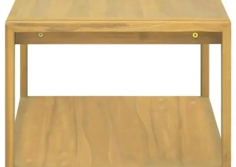 Dulap de baie suspendat, 90x45x35 cm, lemn masiv de tec - 3/5