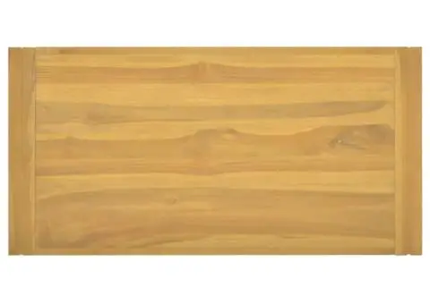 Dulap de baie suspendat, 90x45x35 cm, lemn masiv de tec - 4/5