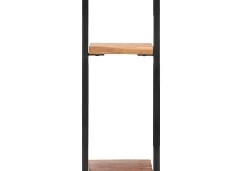 Rafturi de perete 2 buc. 25x25x75 cm lemn masiv acacia/oțel - 4/5