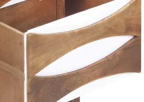 Scrin cu sertare, 43,5 x 35 x 90 cm, lemn masiv de acacia - 5/5