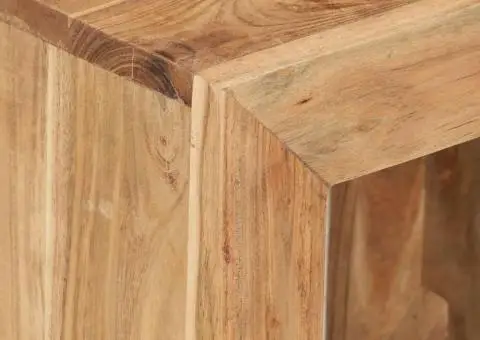 Taburet, 40x30x40 cm, lemn masiv de acacia - 5/5