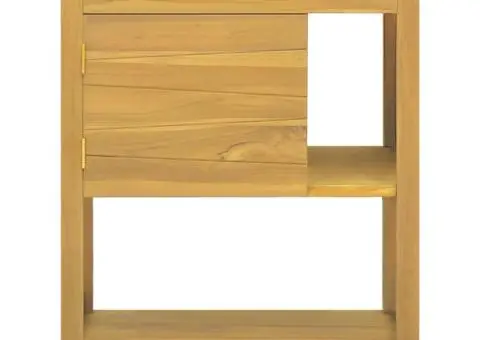 Dulap de baie, 60x40x75 cm, lemn masiv de tec - 2/5