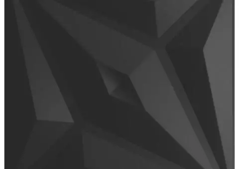 Panouri de perete 12 buc. negru 50x50 cm XPS 3 m² stea - 2/5