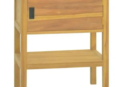 Dulap de baie, 60x40x75 cm, lemn masiv de tec - 1/5