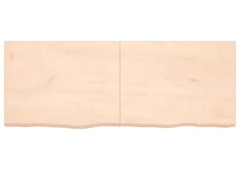 Poliță de perete, 160x60x(2-4)cm, lemn masiv de stejar netratat - 3/5