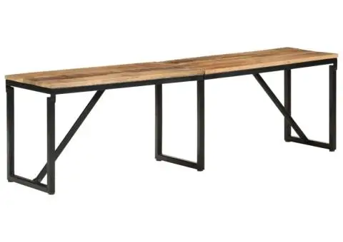 Bancă, 160x35x46 cm, lemn masiv de mango - 1/5