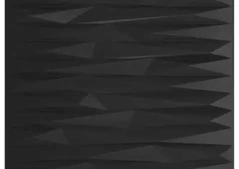 Panouri de perete 24 buc. negru 50x50 cm XPS 6 m² piatră - 2/5